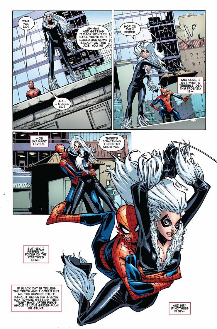 Excl Preview Amazing Spider Man 9 Reunites Spidey Black Cat