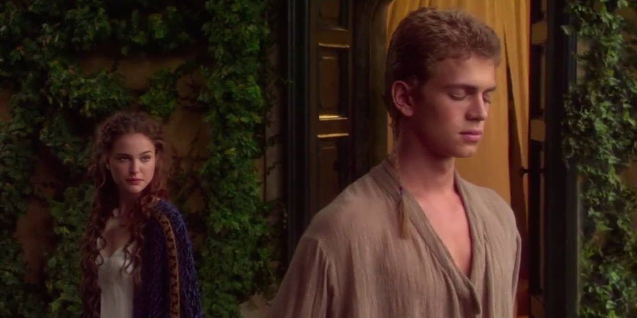 Anakin and Padme hiding in Naboo Attack of the Clones