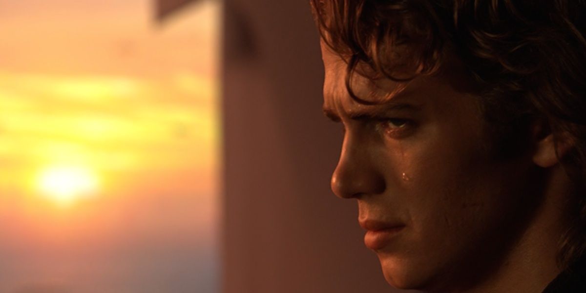 Anakin crying in Revenge of the Sith