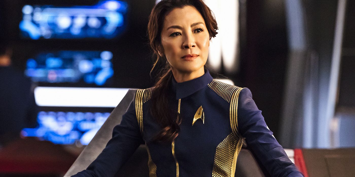 Michelle Yeoh as Captain Georgiou in Star Trek: Discovery.