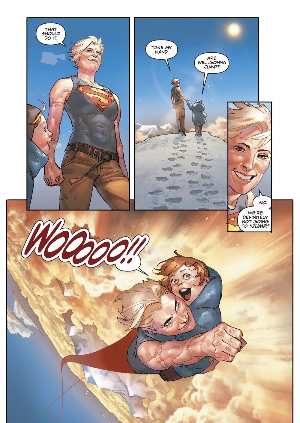 DC Winter Special Supergirl and her daughter Lucy