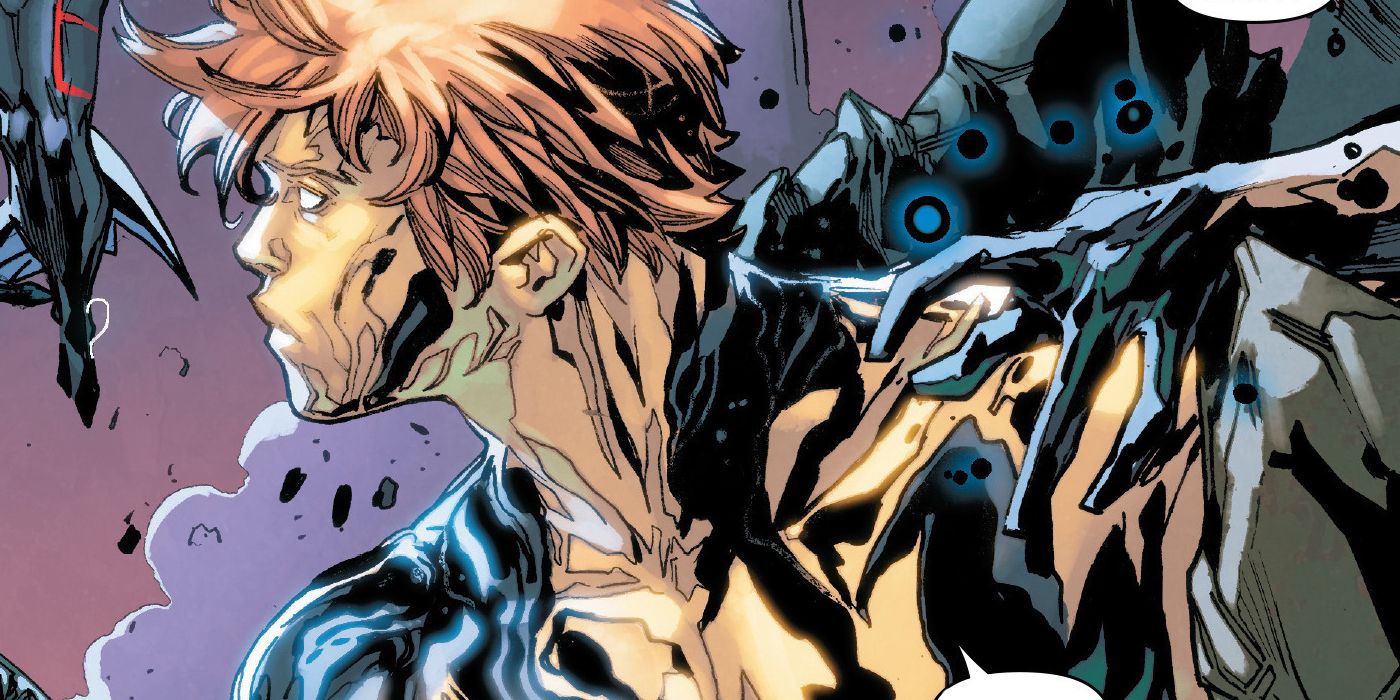 Elixir using his healing abilities with the X-Men