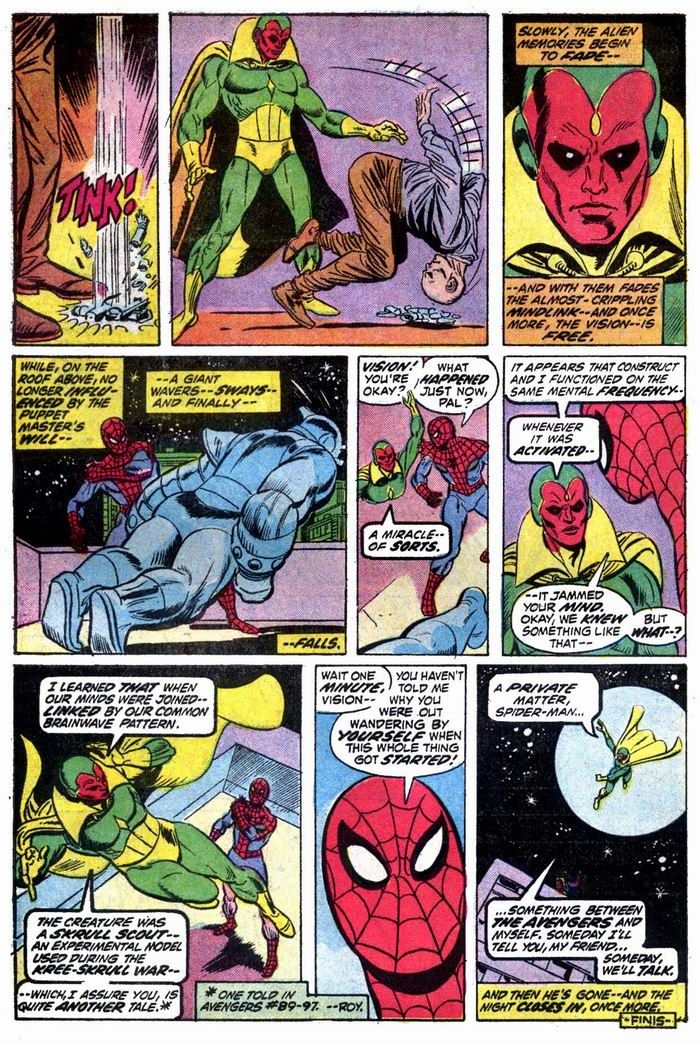 When The Vision Couldn't Turn to the Avengers For Help For...Reasons