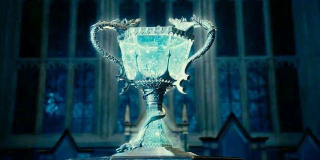 The Triwizard Cup on display in Harry Potter