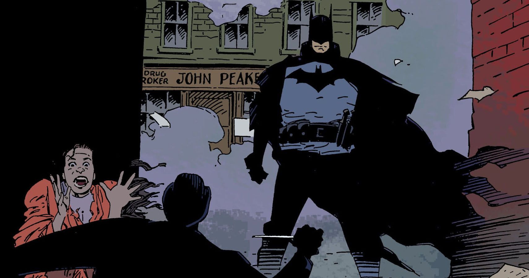 batman saving a woman in gotham by gaslight