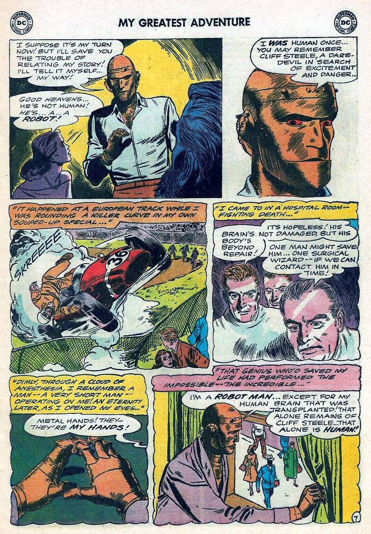That Time That Robotman Didn't Know He Wasn't Supposed to Be Alive