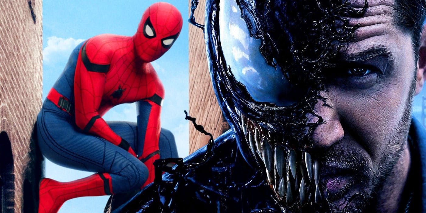 Eddie Brock's Venom is juxtaposed with the MCU's Peter Parker Spider-Man