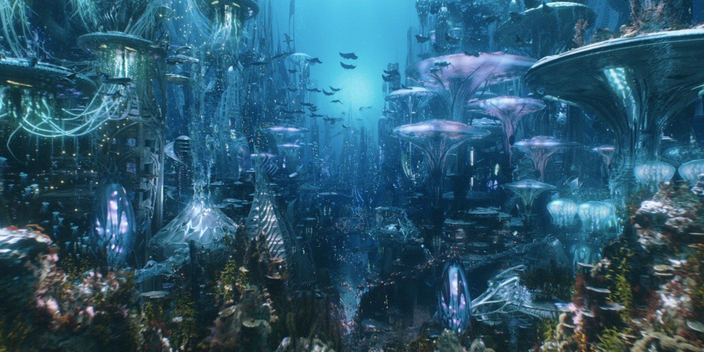 The introduction to Atlantis in James Wan's Aquaman
