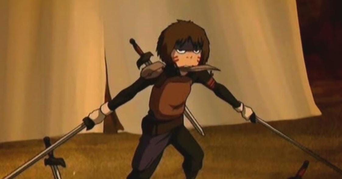Smellerbee ready to fight in Avatar The Last Airbender