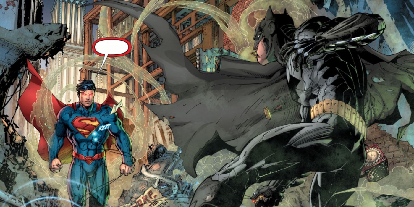 Batman fights Superman New 52 Justice League