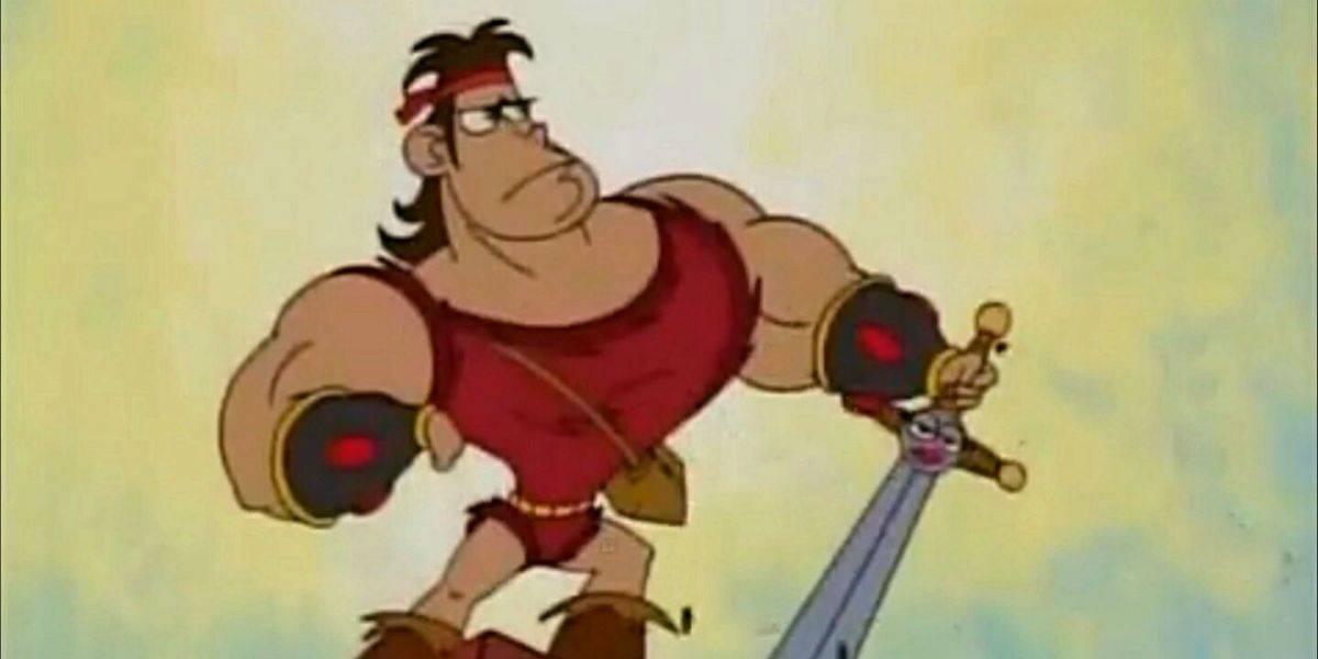 Dave The Barbarian looking fierce