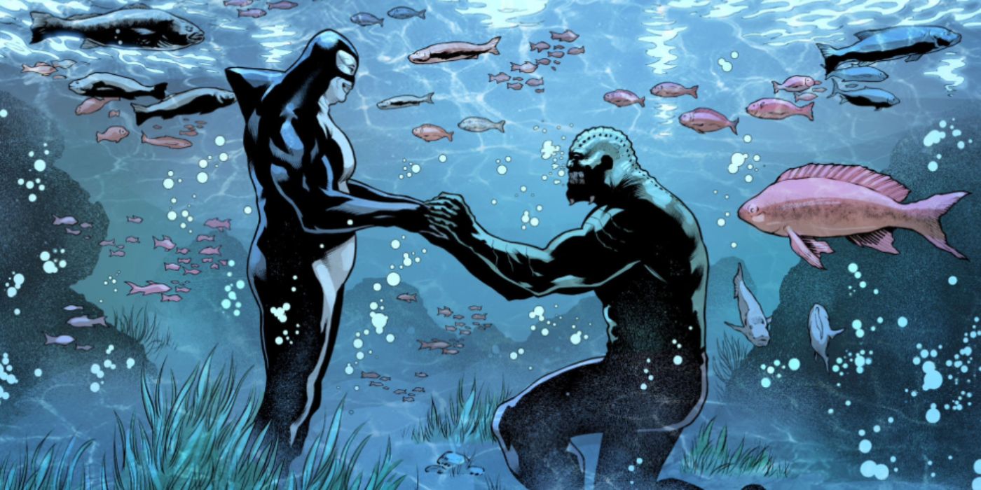 Killer Croc proposes to Orca Injustice 2