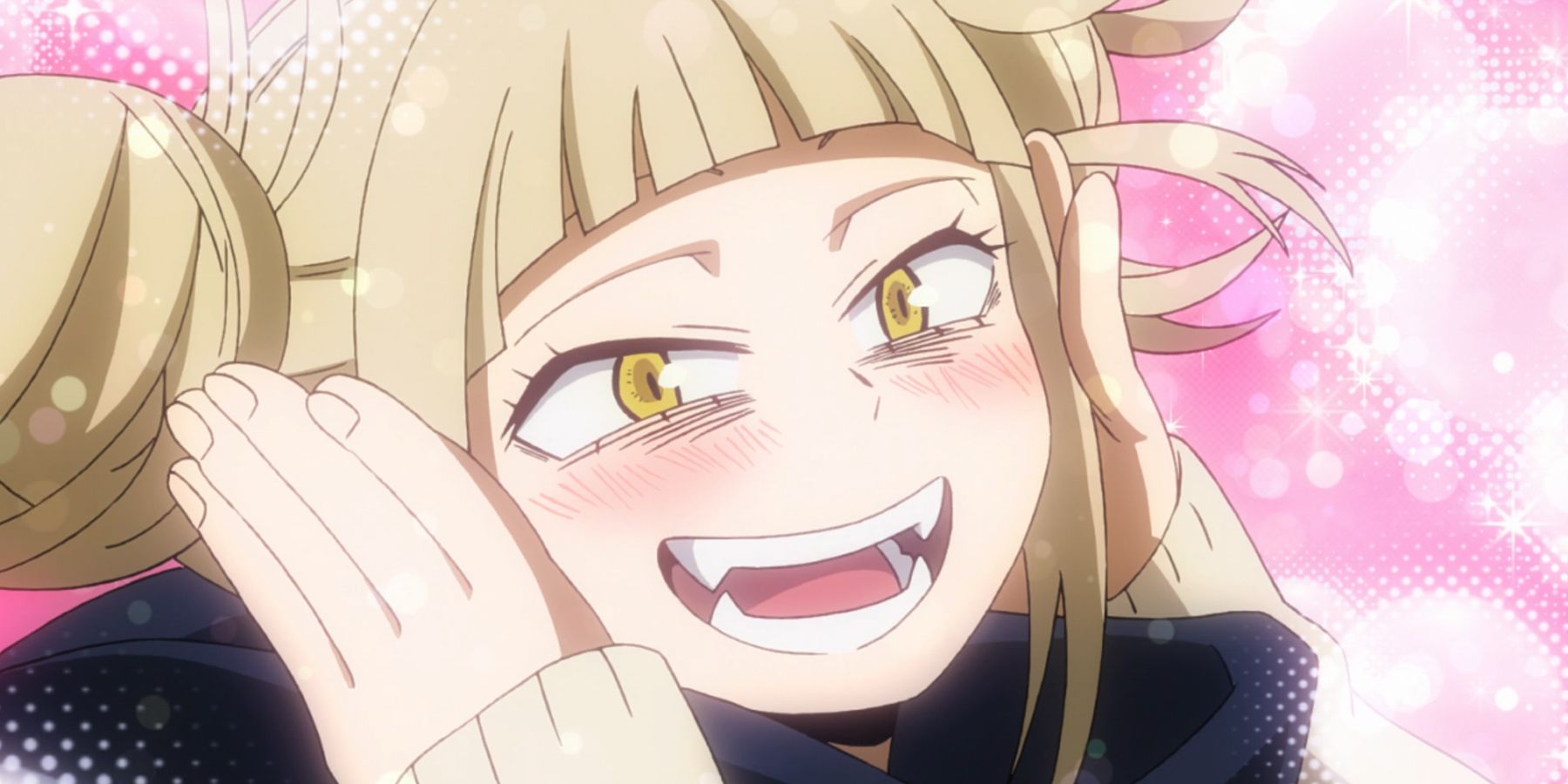 himiko toga from my hero academia smiling happily