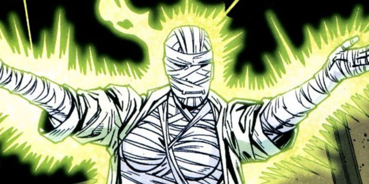 Rebis with their arms spread from DC Comics' Doom Patrol