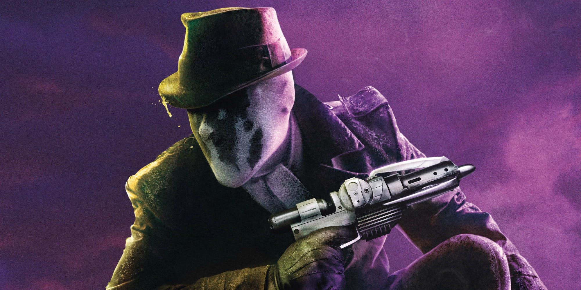 Rorschach In Watchmen Movie with Grappling Gun
