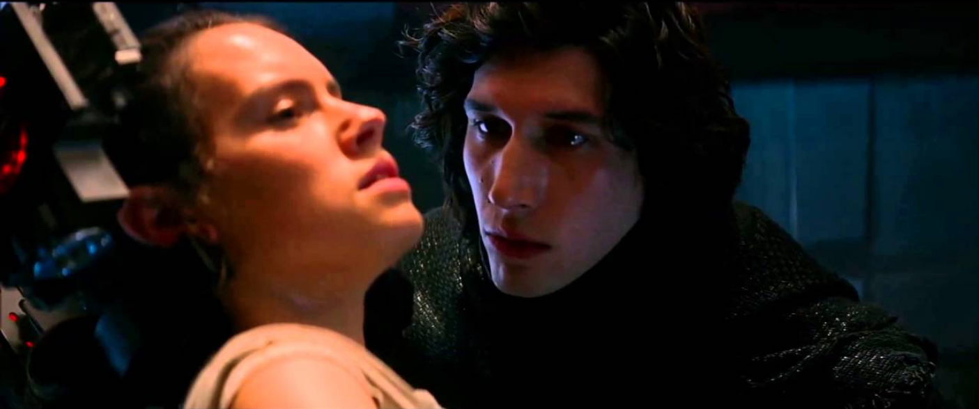 Kylo and Rey interrogation scene The Force Awakens