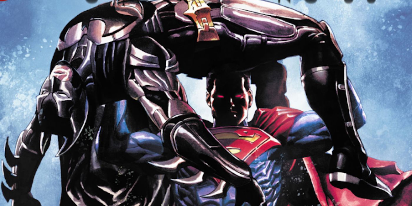 Superman Breaks The Bat Injustice Cover
