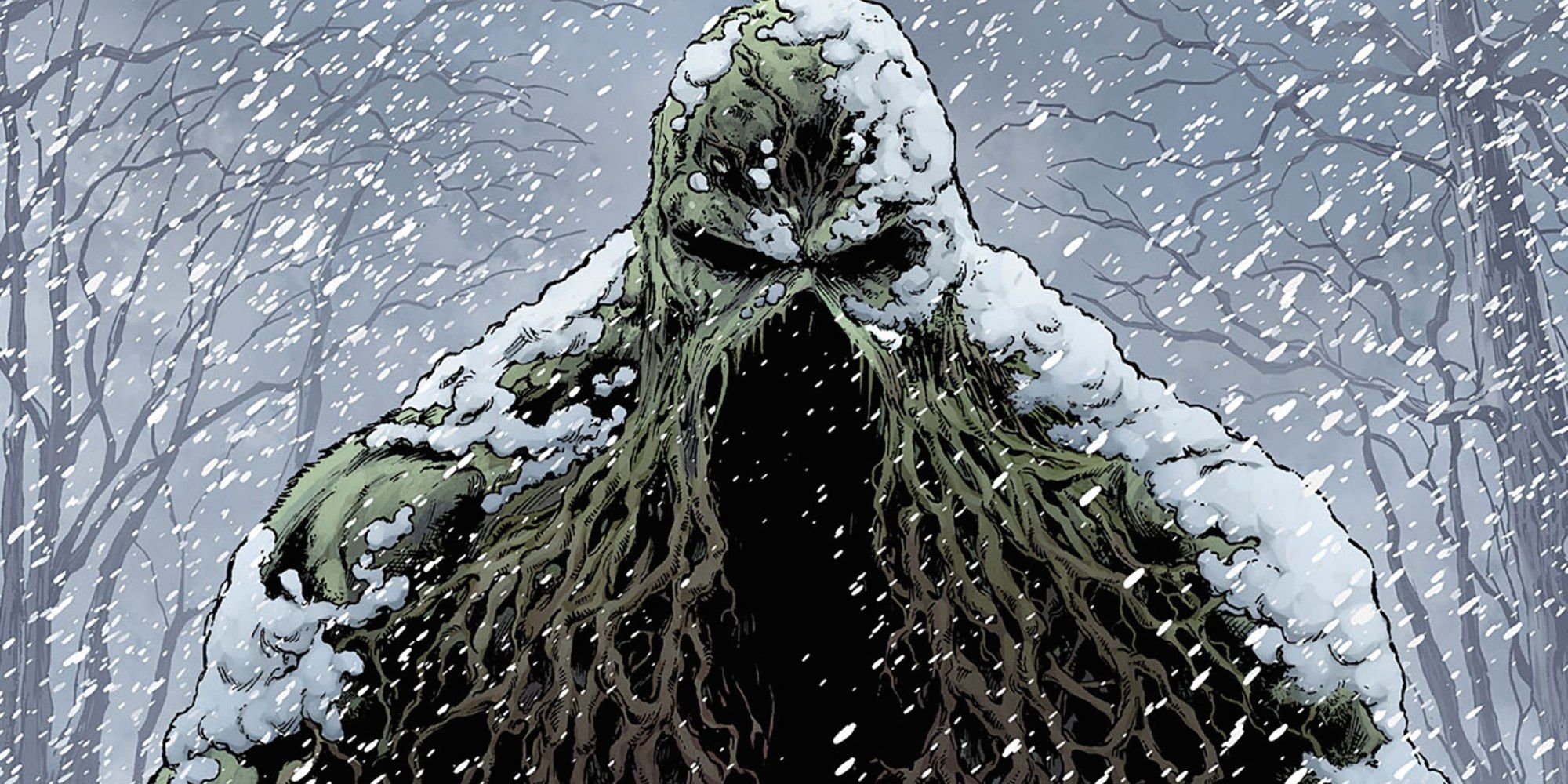 Swamp Thing in the Snow