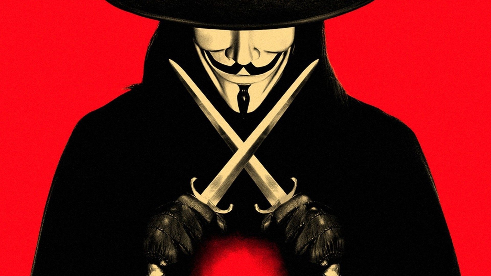 V in V for Vendetta with Knives