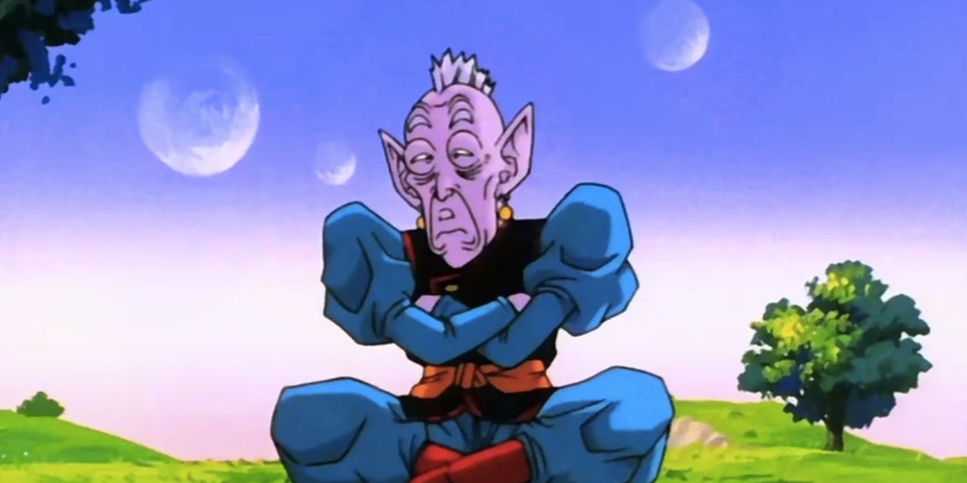 Old Kai meditates on his planet in Dragon Ball Z