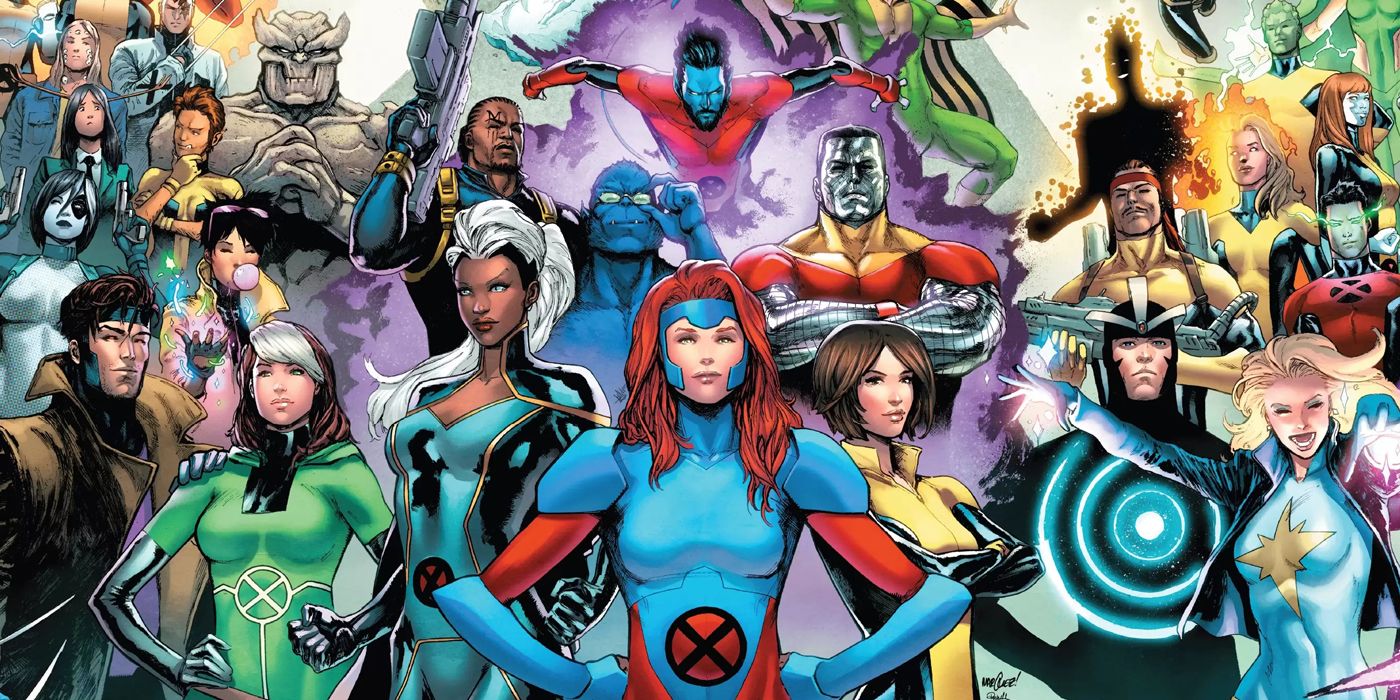 X-Men Disassembled With Many X-Men Gathered Together
