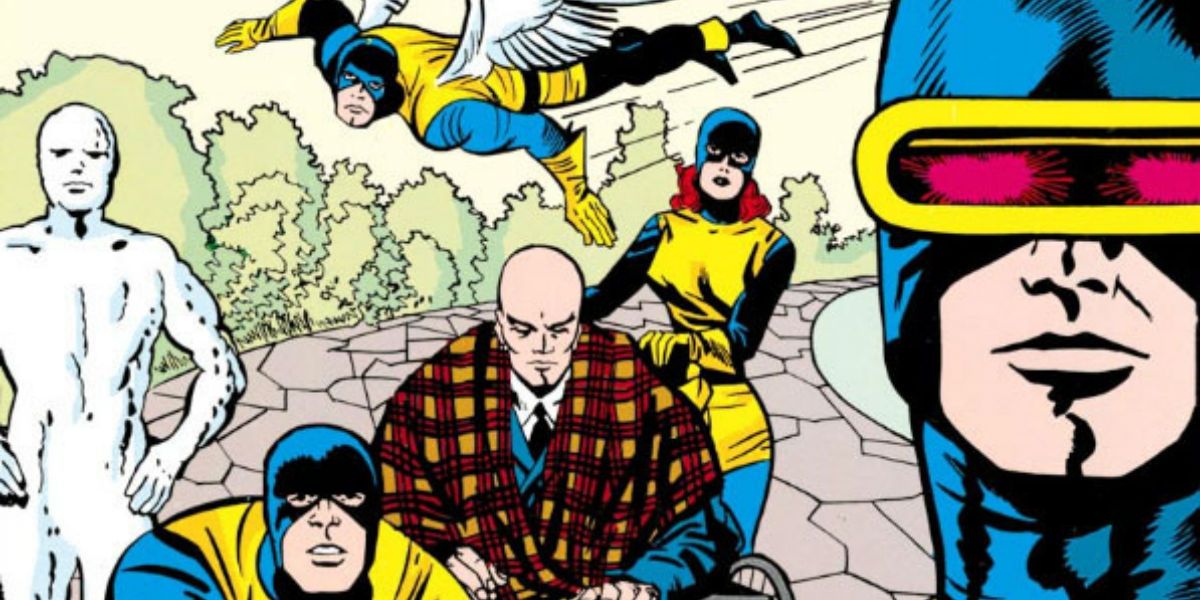 The Silver Age X-Men, Including Iceman Cyclops, Jean, And Professor X