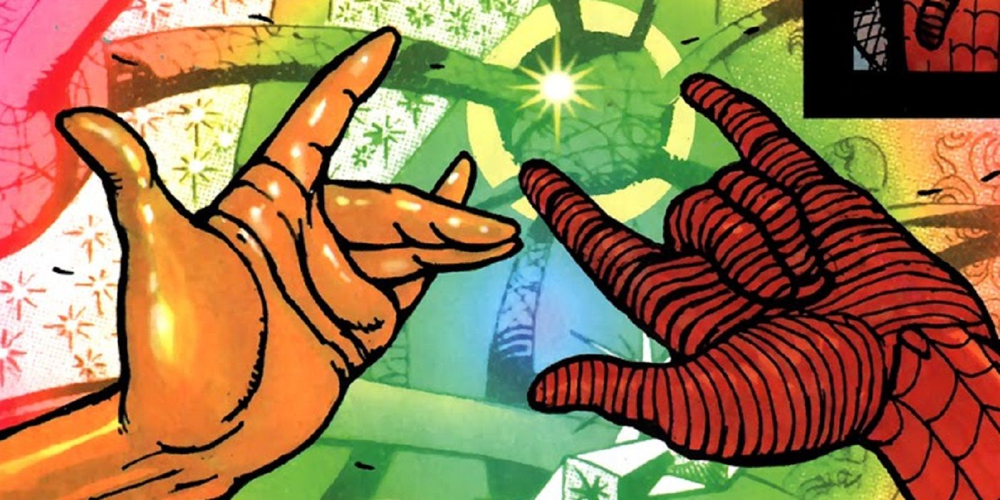 spiderman hand sign