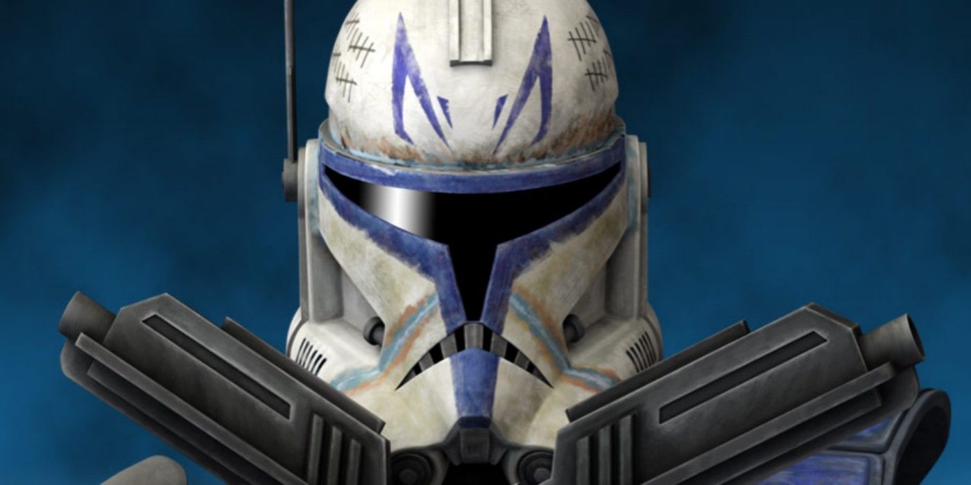 Commander Rex holds two guns in Star Wars The Clone Wars