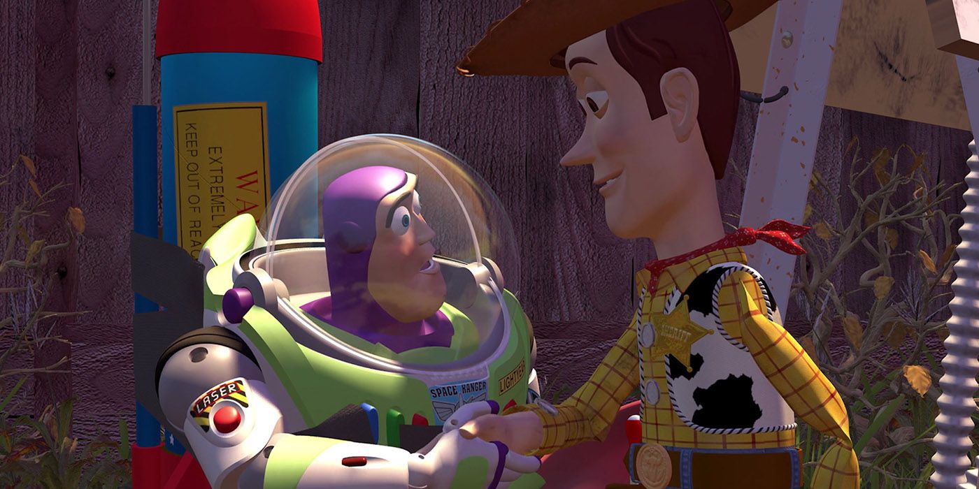 Buzz Lightyear and Woody in Toy Story 1995