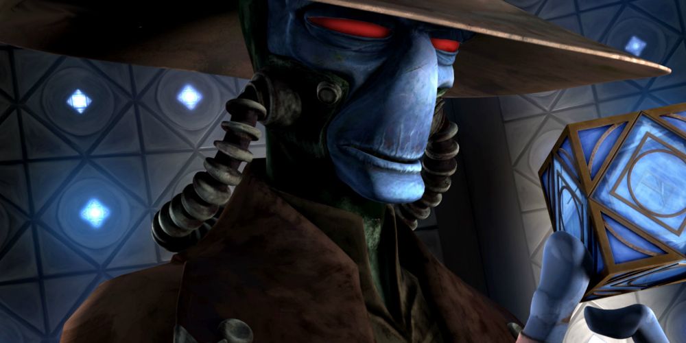 Cad Bane acquiring a Jedi Holocron in Star Wars: The Clone Wars