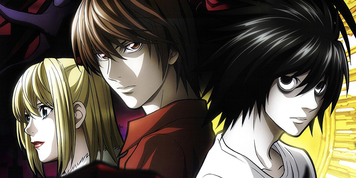 Misa, Light Yagami, and L in Death Note