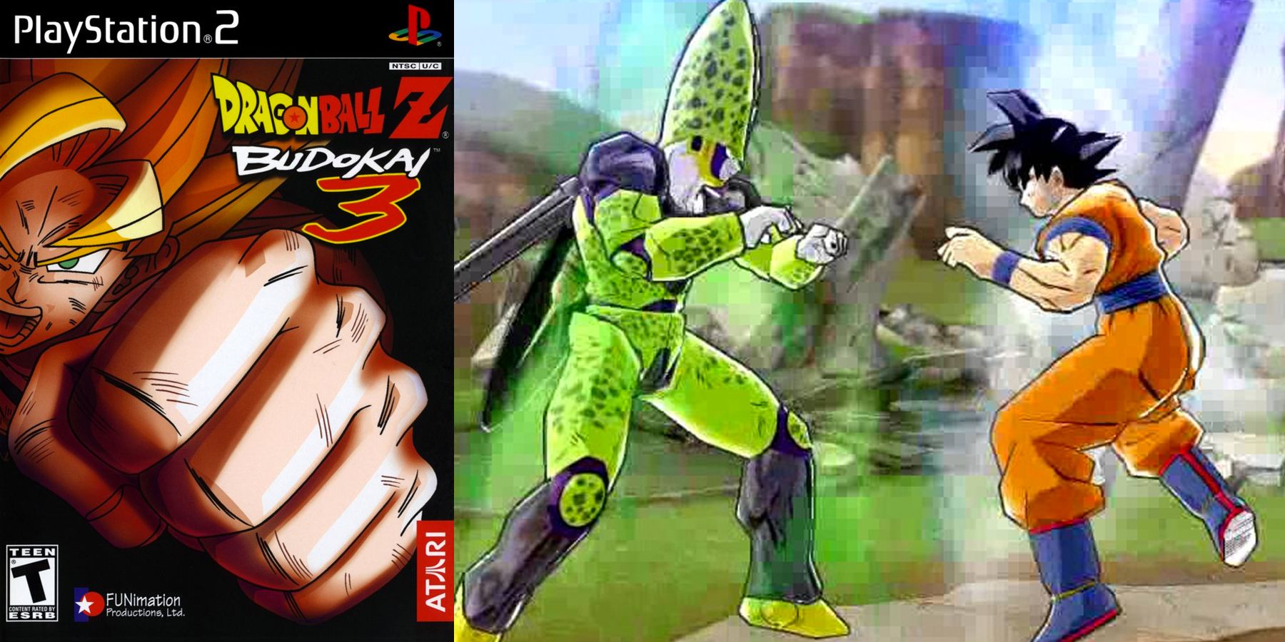 Goku vs Cell em Dragon Ball Budokai 3