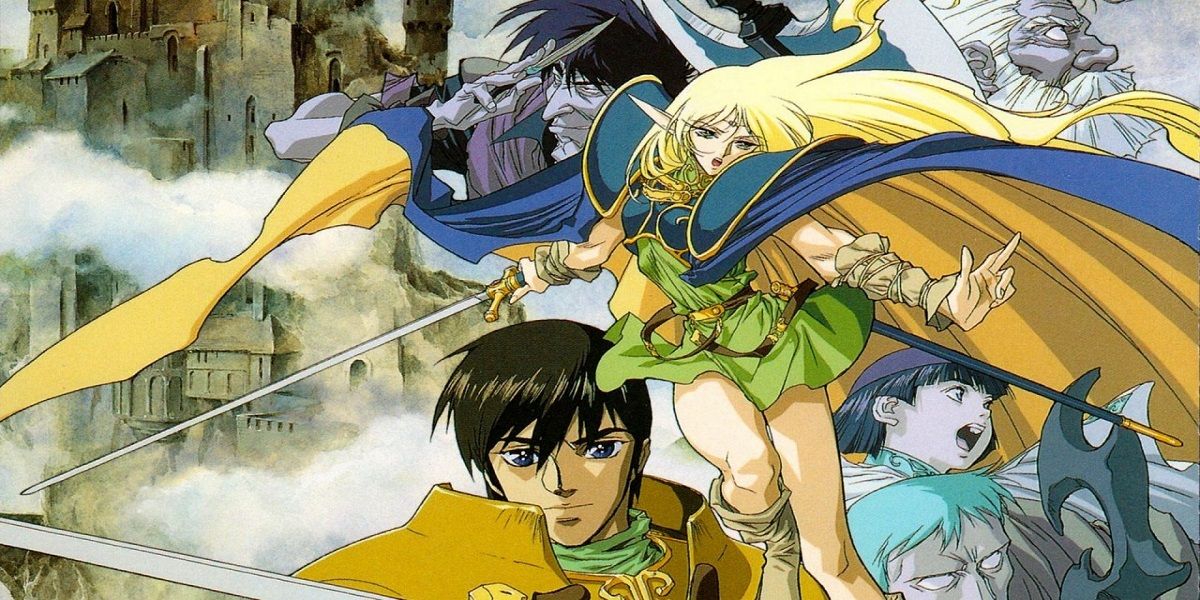 The main cast of the Record of Lodoss War anime.
