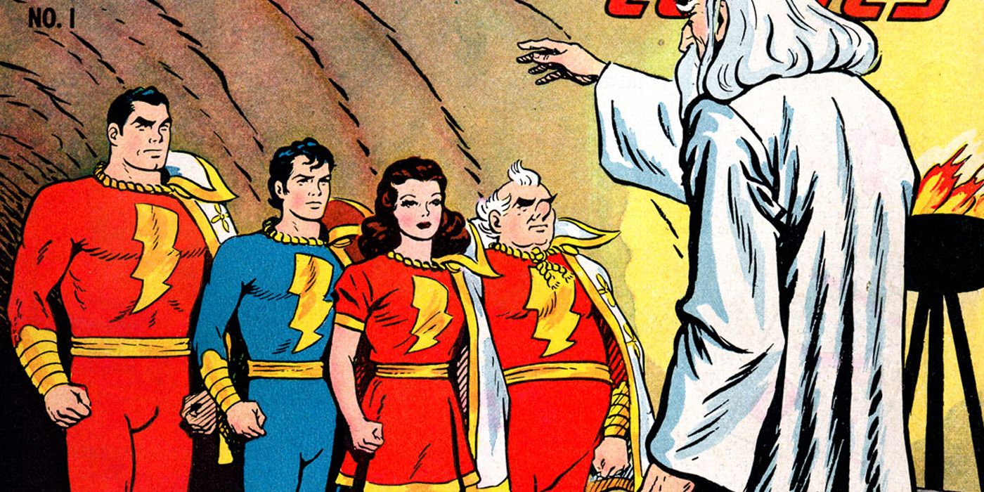 Shazam gathers Captain Marvel and the Marvel Family