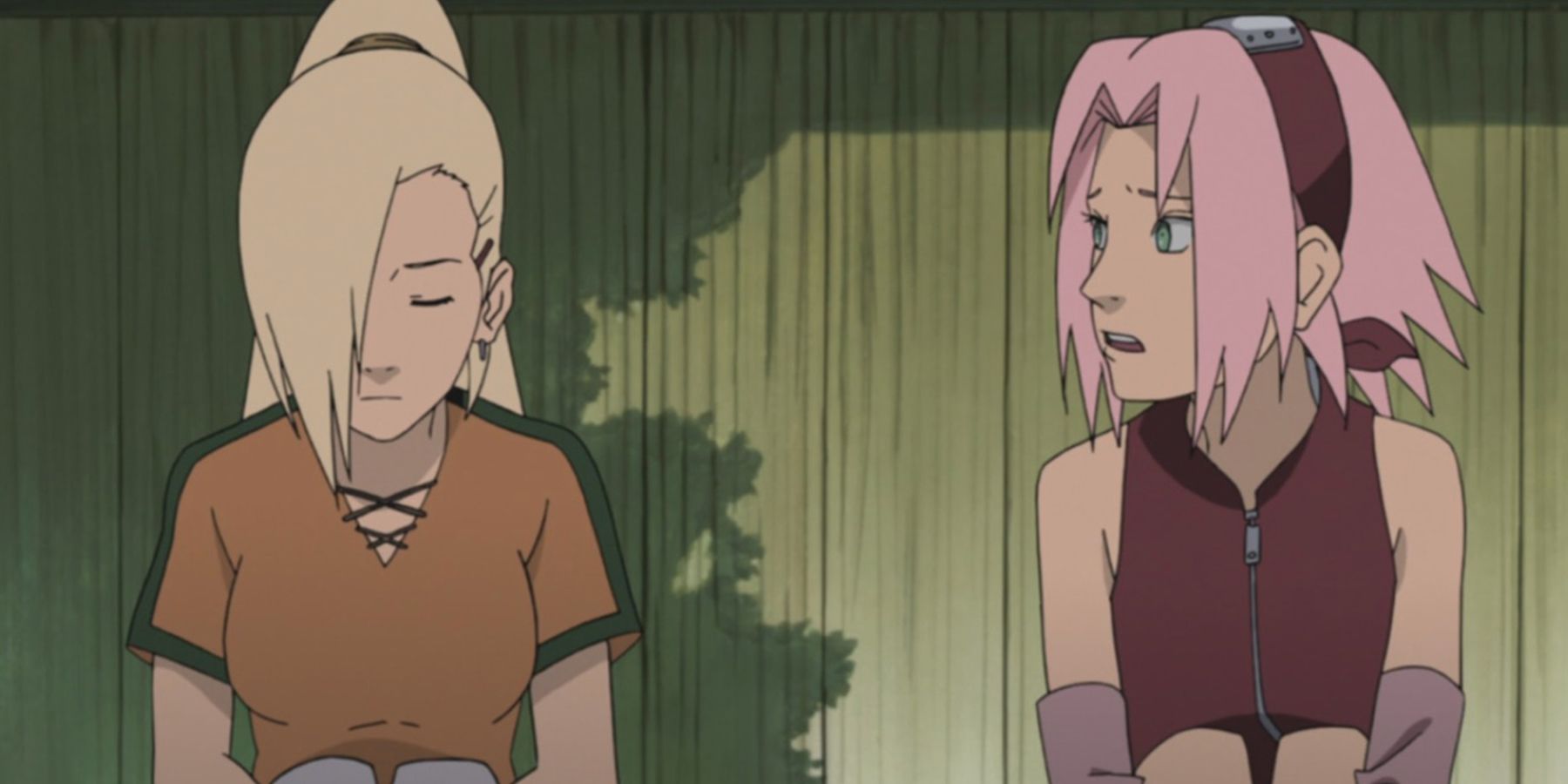 Ino Yamanaka (Left) and Sakura Haruno (Right) in Naruto: Shippuden