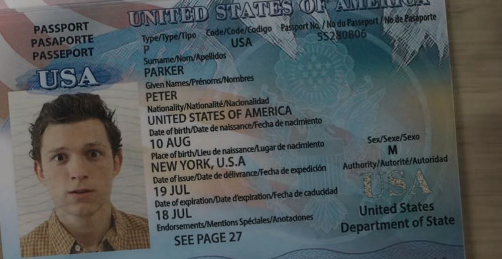 Spider-Man Far From Home Passport