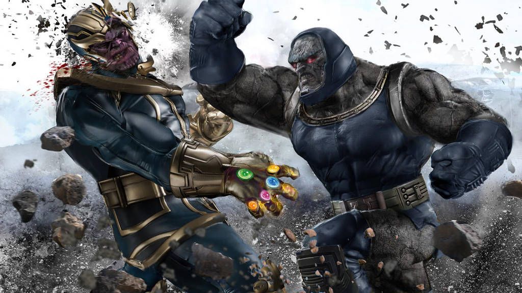 Thanos Fights DarkSeid Fanart