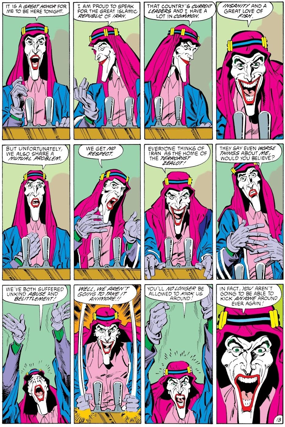 The Joker Was Once DC's U.N. Ambassador from Iran... Until He Wasn't