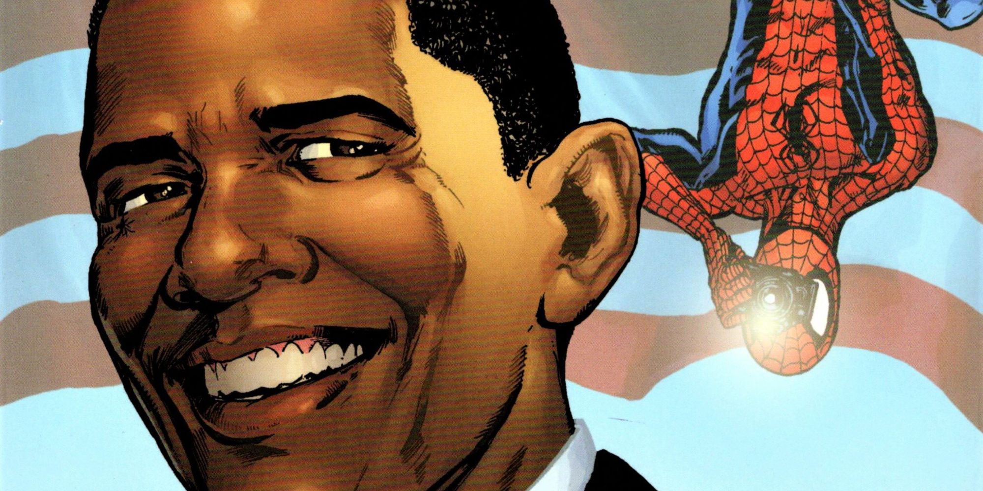 Spider-Man and Barack Obama teamed up