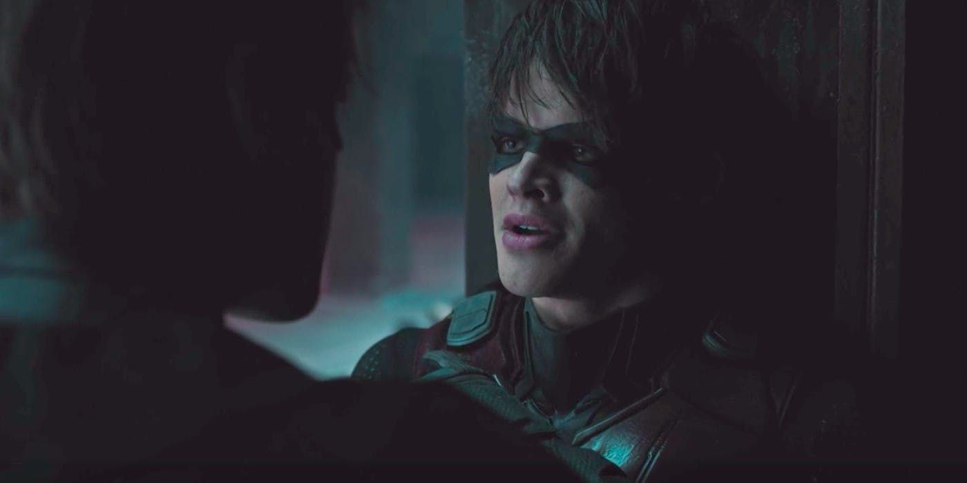 Jason Todd looks on during scene from the Titans series