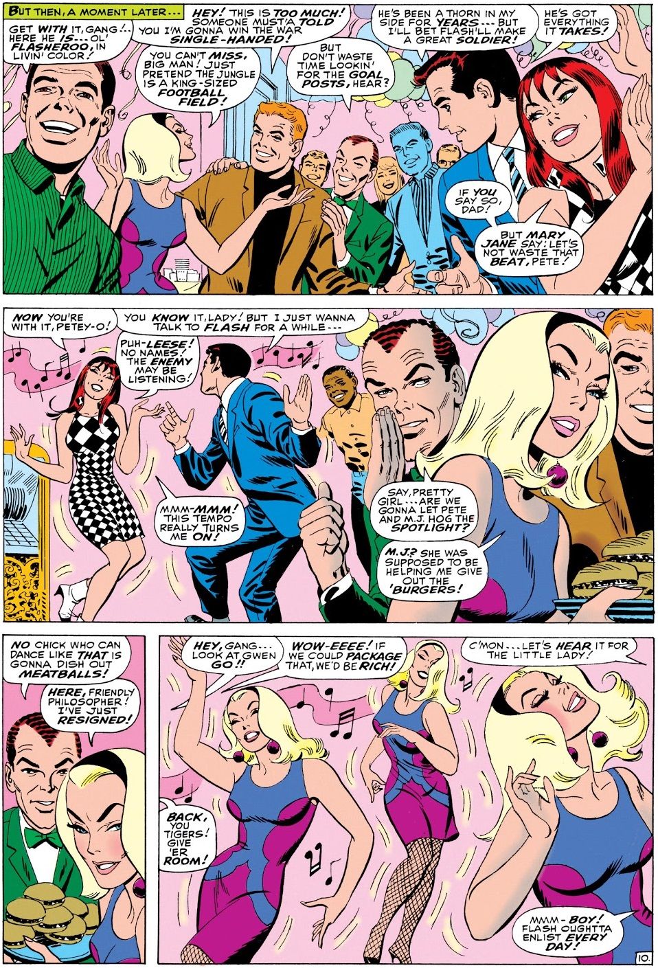 Gwen Stacy is dancing sexily