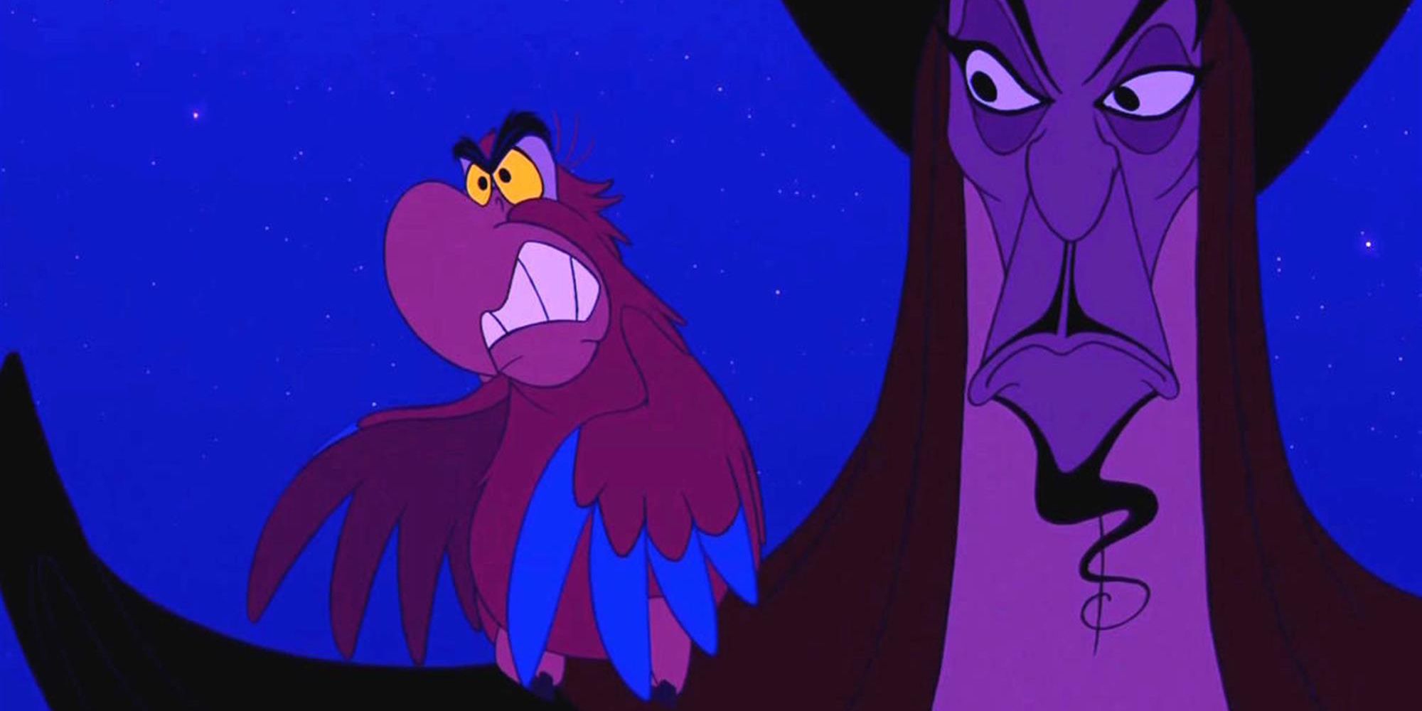 Iago and Jafar in Aladdin