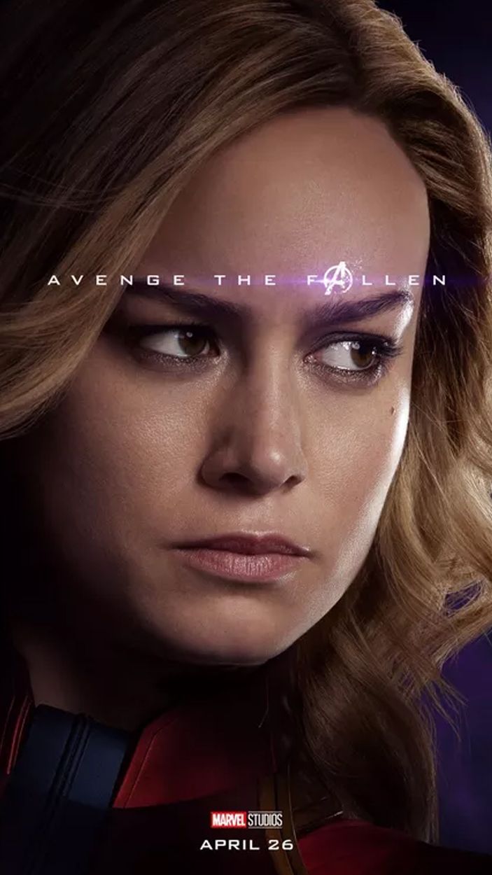 Brie Larson as Captain Marvel Avengers Endgame Poster