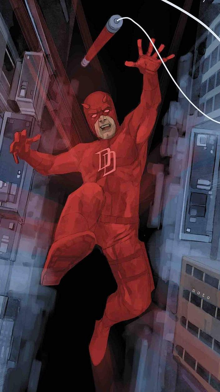Daredevil falls in Daredevil #611.