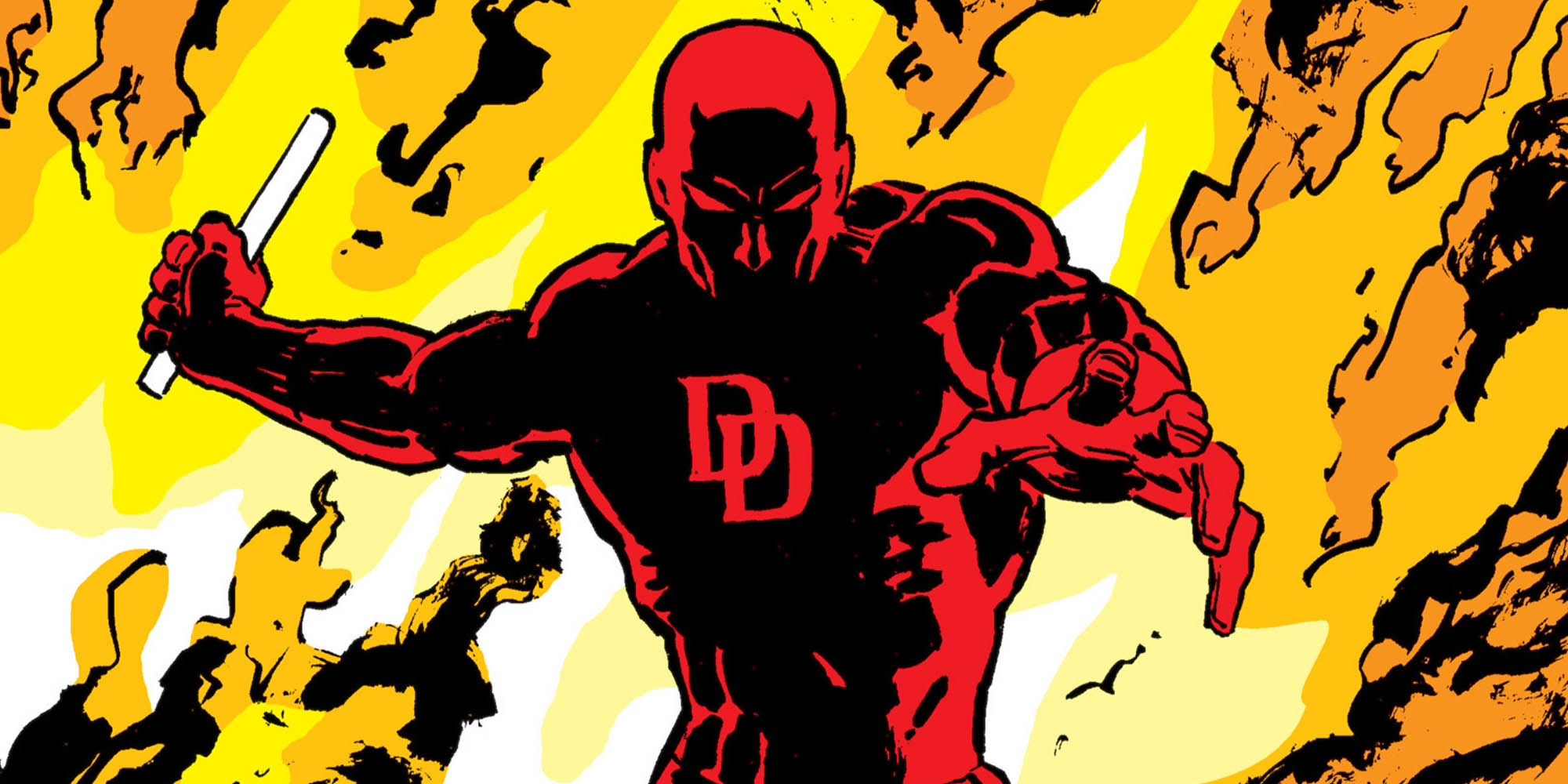 Daredevil in the cover of Frank Miller cover