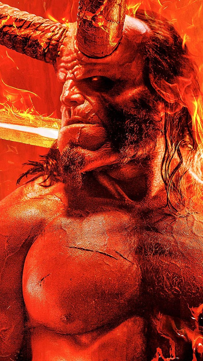 David Harbour in Hellboy Movie Poster