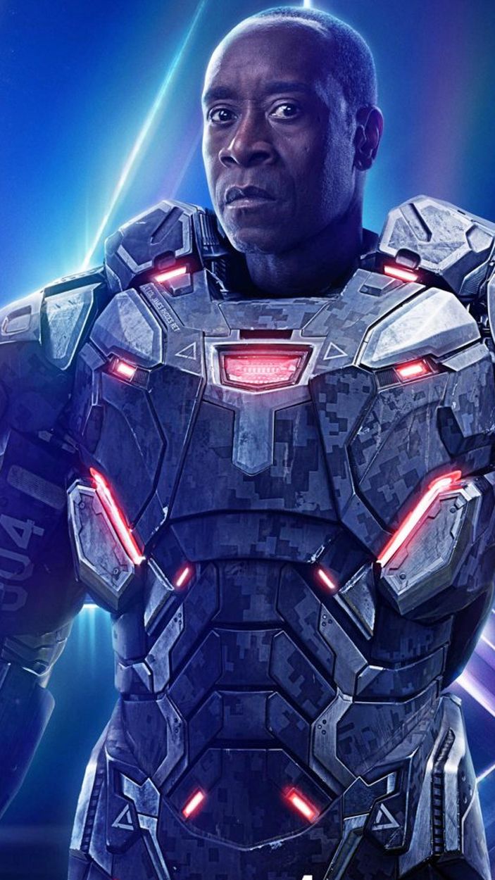 Don Cheadle as War Machine Avengers Infinity War Poster