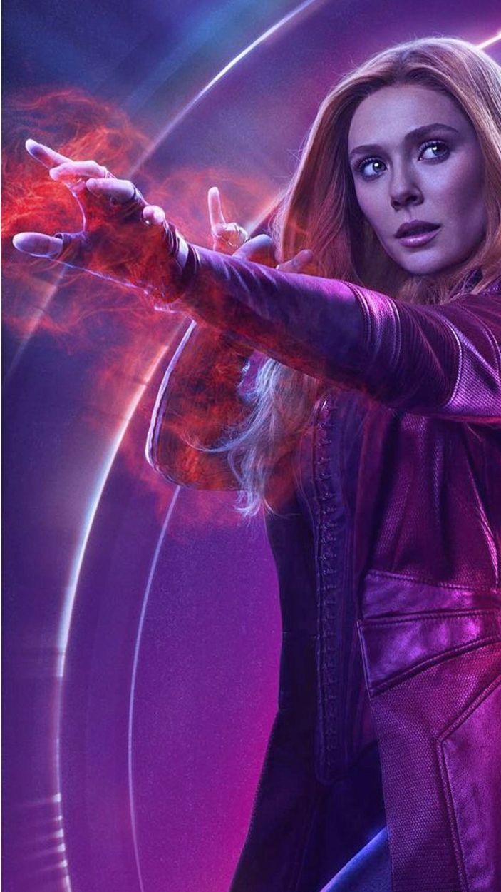 Elizabeth Olsen as Scarlet Witch Avengers Infinity War Poster