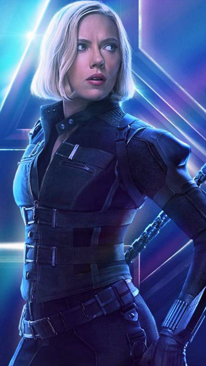 Scarlett Johansson as Black Widow Avengers Infinity War Poster
