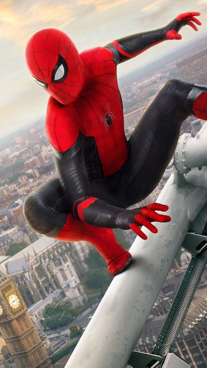 Spider-Man on Far From Home London Poster
